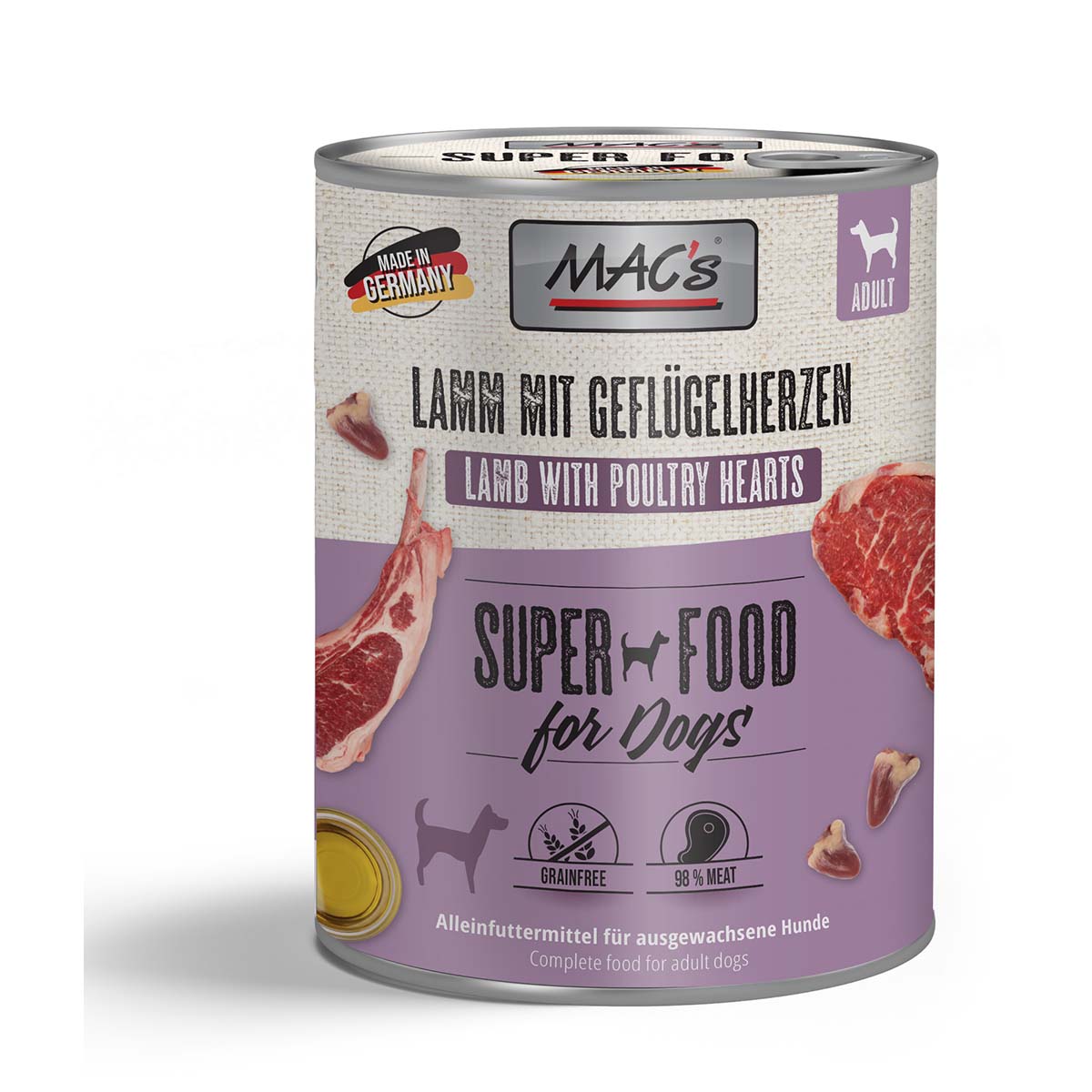MAC's Dog Lamm mit Geflügelherzen günstig kaufen bei ZooRoyal