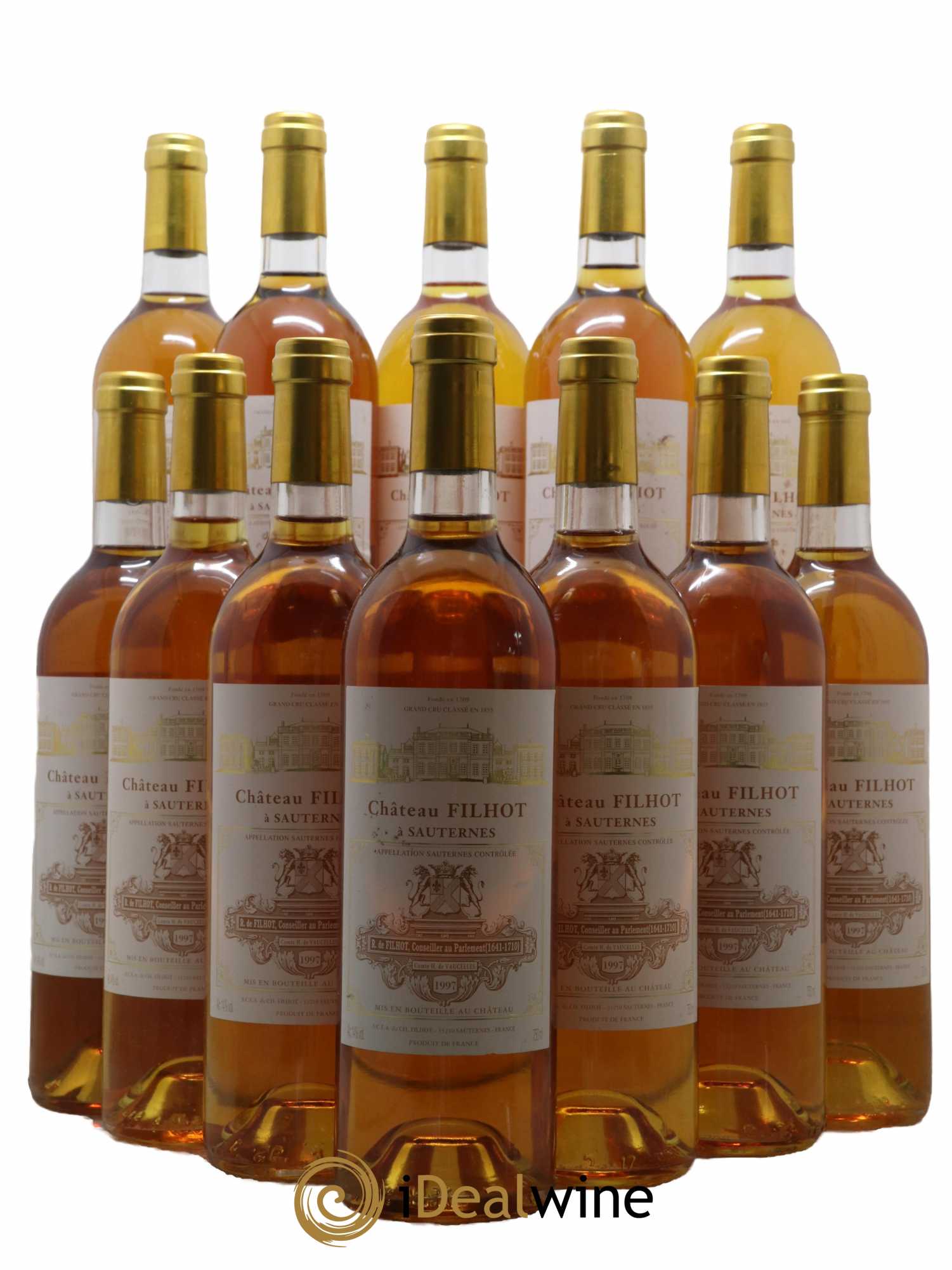 Château Filhot 2ème Grand Cru Classé  1997 - Lot de 12 Bouteilles