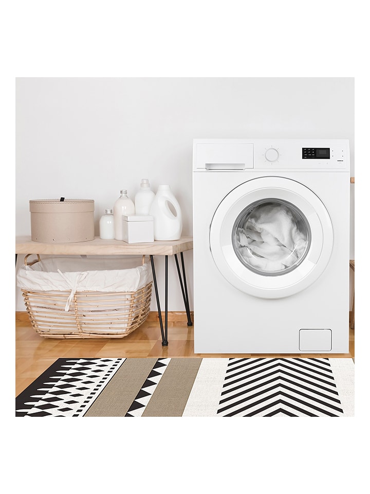 Selecta Stor Softvinyl-Teppich in Beige/ Schwarz/ Weiß günstig kaufen