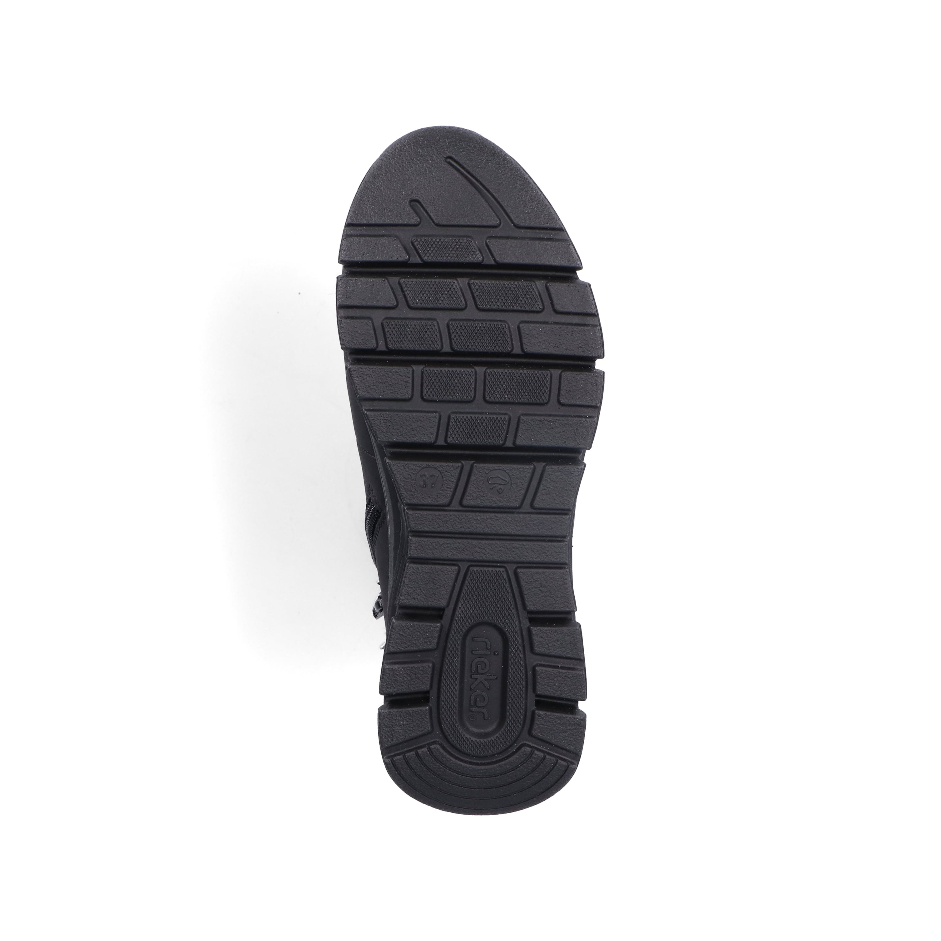 Rieker Damen Schnürstiefel asphaltschwarz