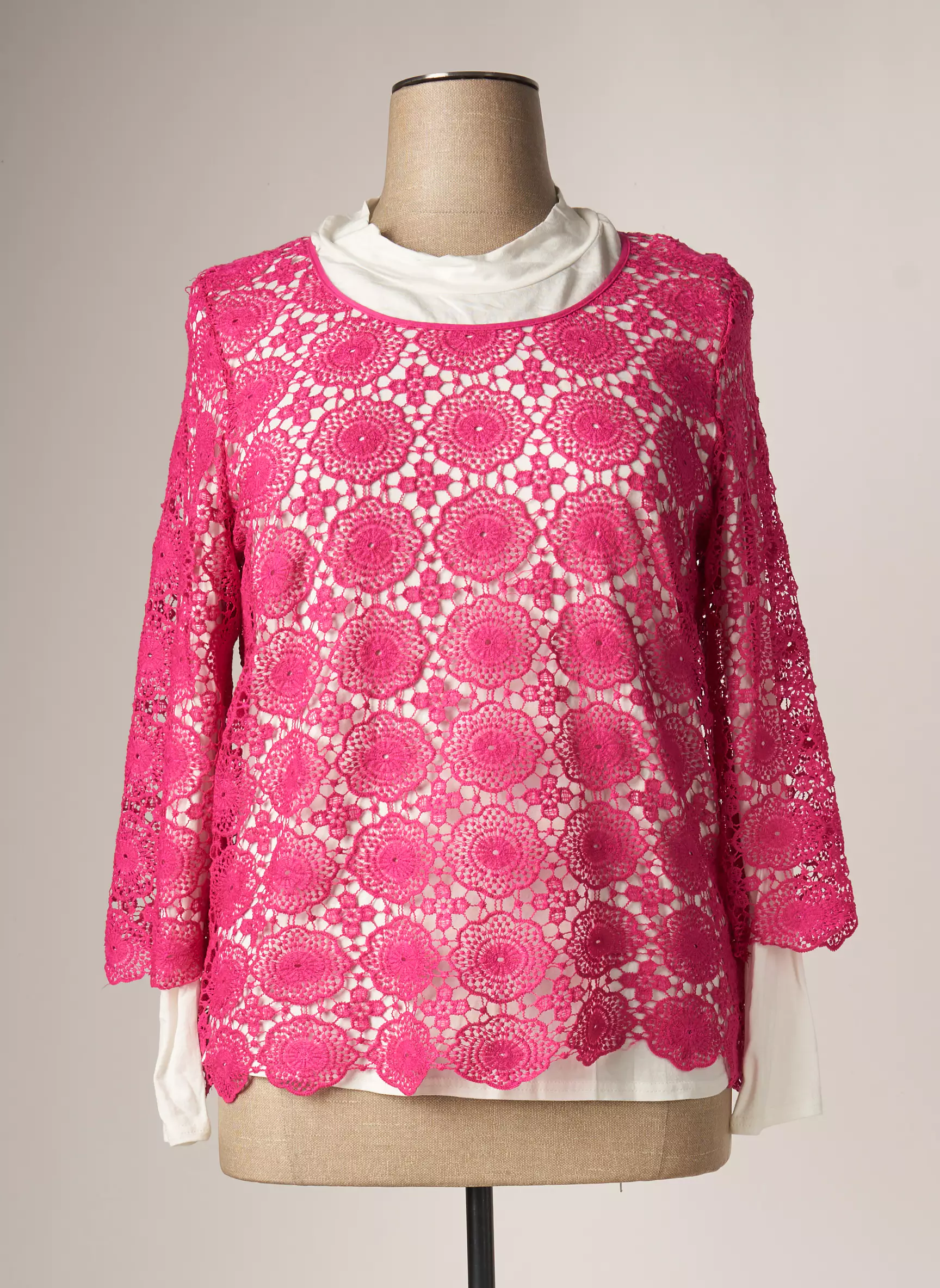 Jean Delfin Tops Femme couleur rose