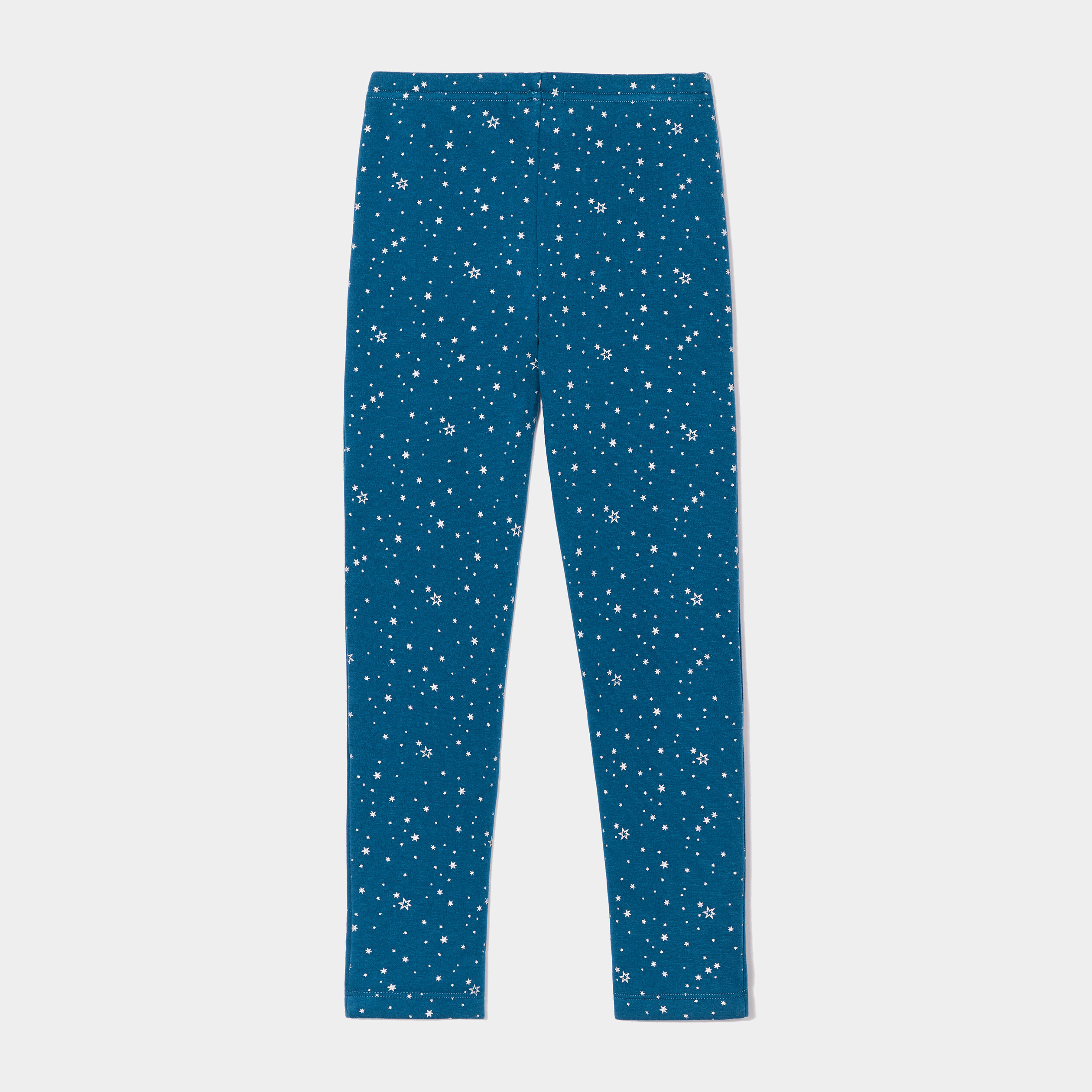Legging doublé bleu canard fille | La Halle