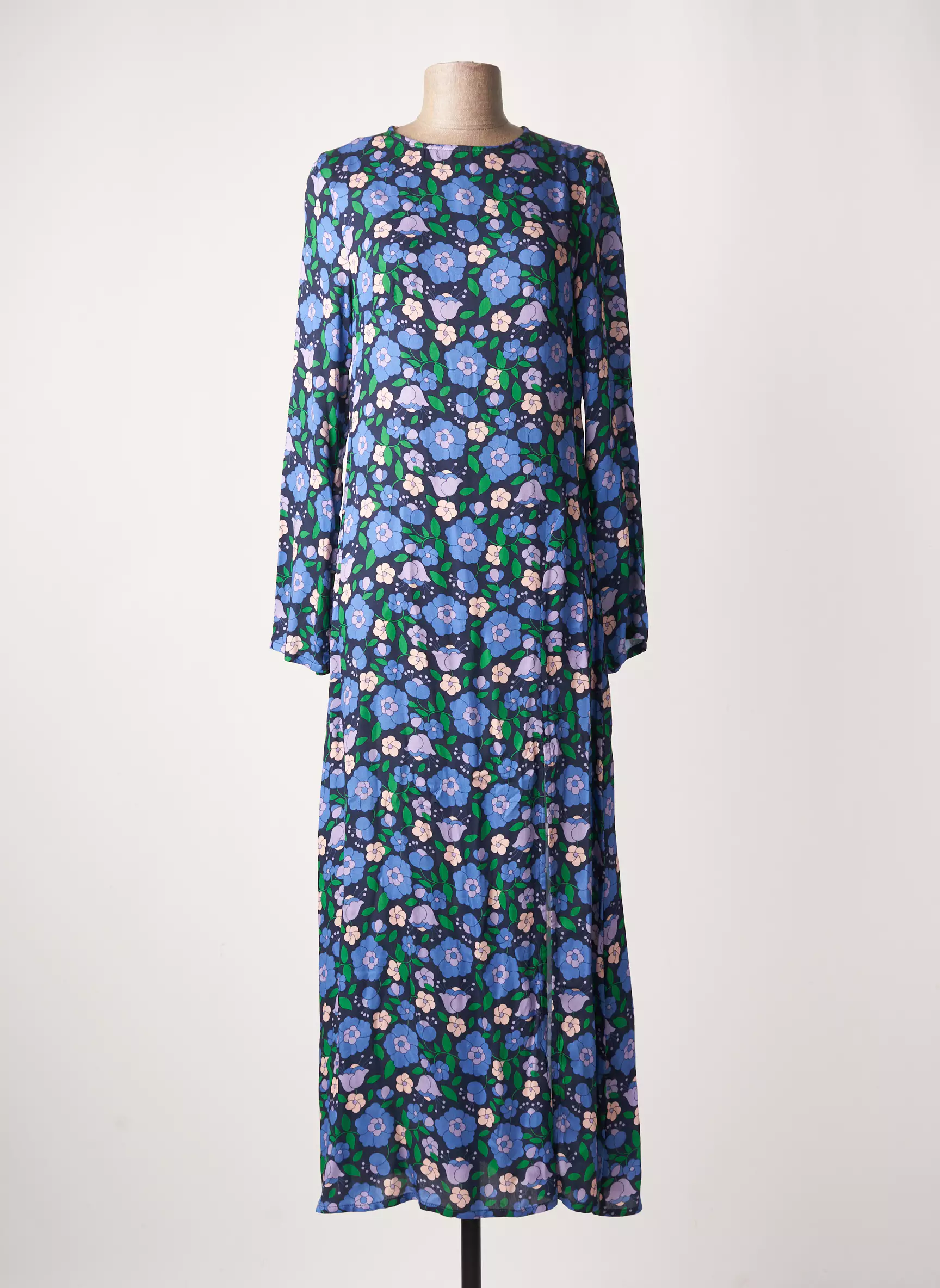 Bizance Robes Longues Femme couleur bleu