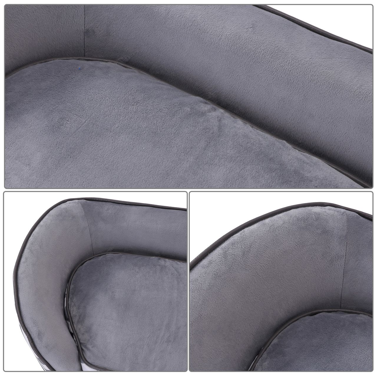 PawHut Haustiersofa Hundebett Hundecouch Hundesofa Hundematte Katze mit Kissen