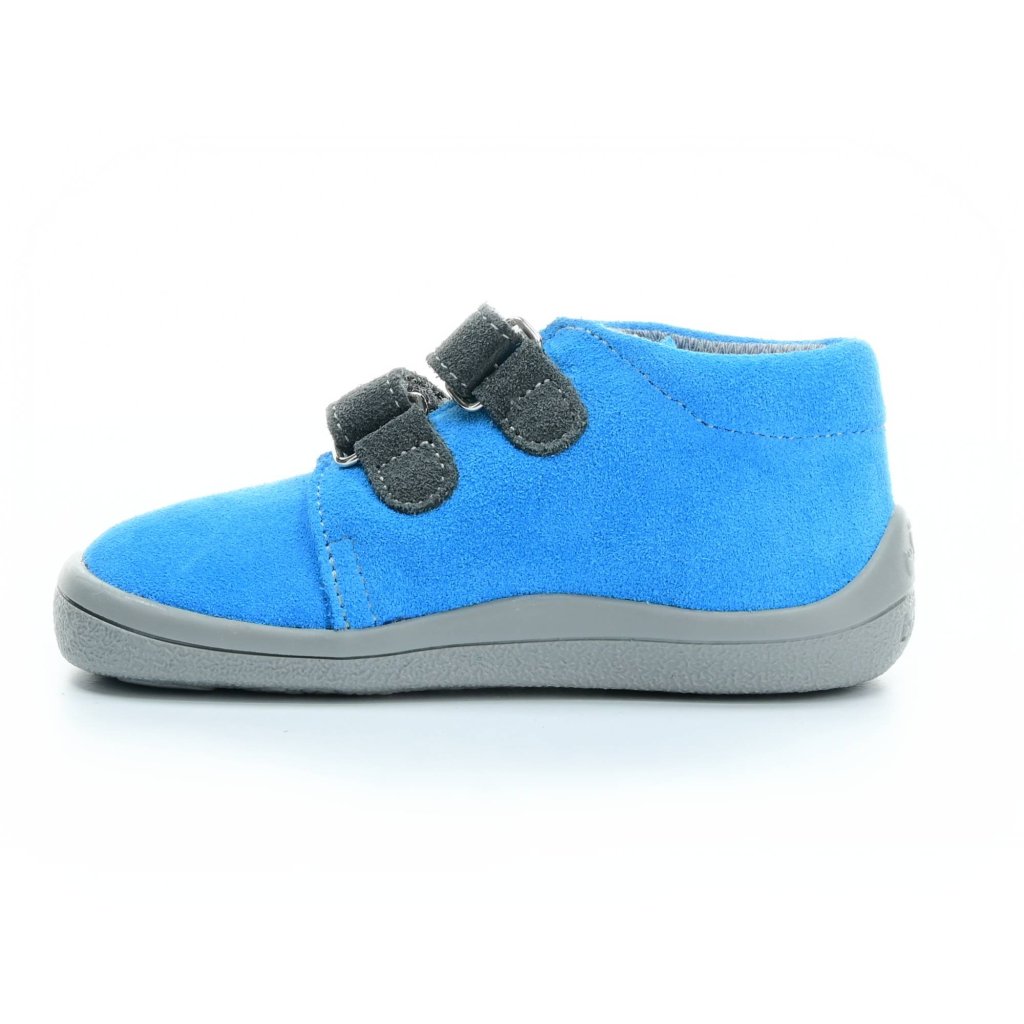 Beda Tom mit Membran (BF 0001/W/M/FW) blaue Barfuß-Stiefeletten