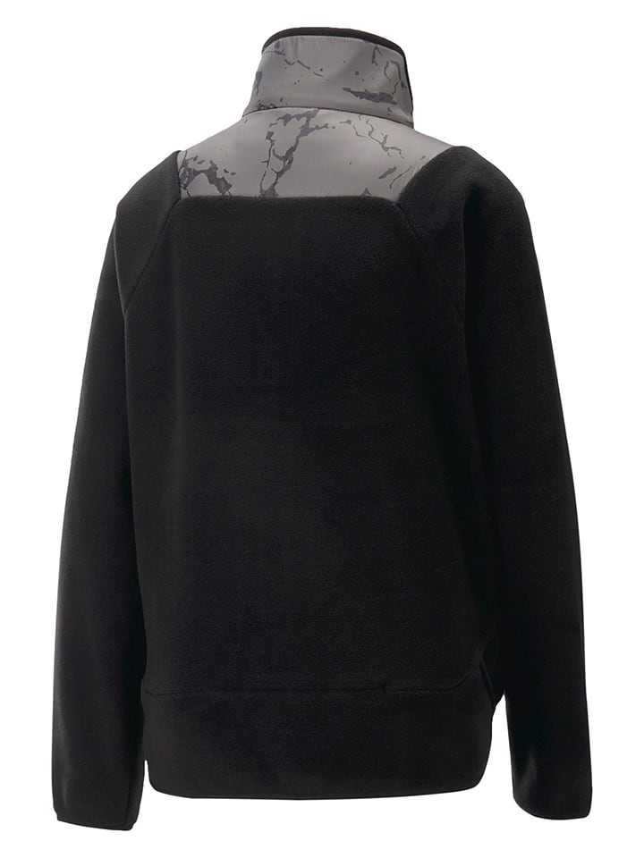 Puma Fleecepullover in Schwarz/ Grau günstig kaufen