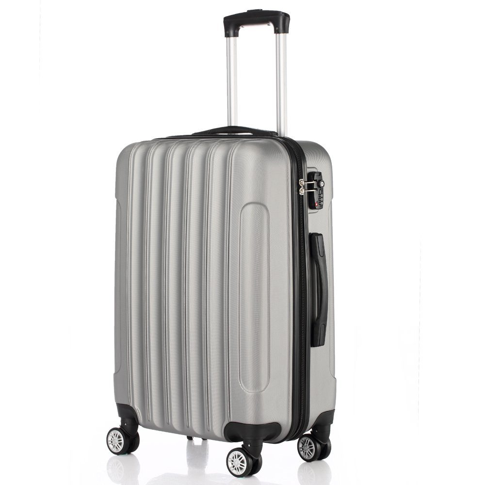 FCH Trolleyset, 4 Rollen, 3 tlg Reisekoffer Set ABS-Trolley-Koffe, Handgepäck