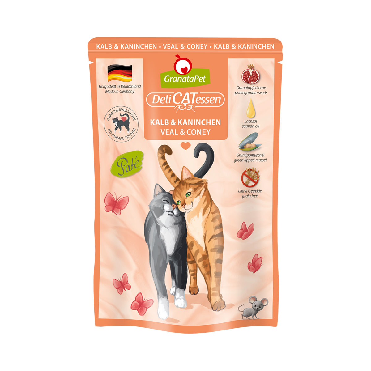 GranataPet Katze - Delicatessen Pouch Kalb & Kaninchen
