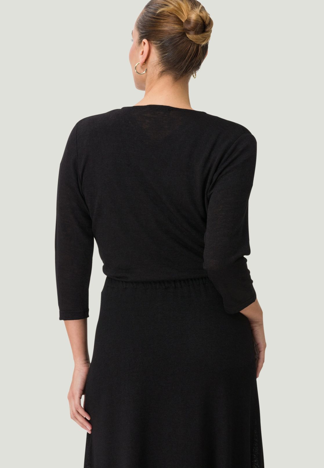 Jerseyjacke mit Bindedetail