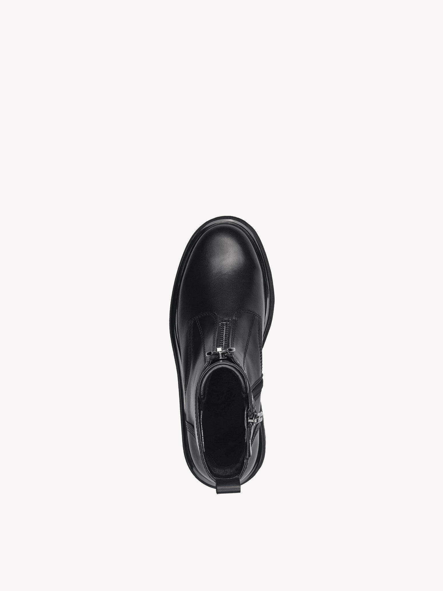 Bottine en cuir - noir