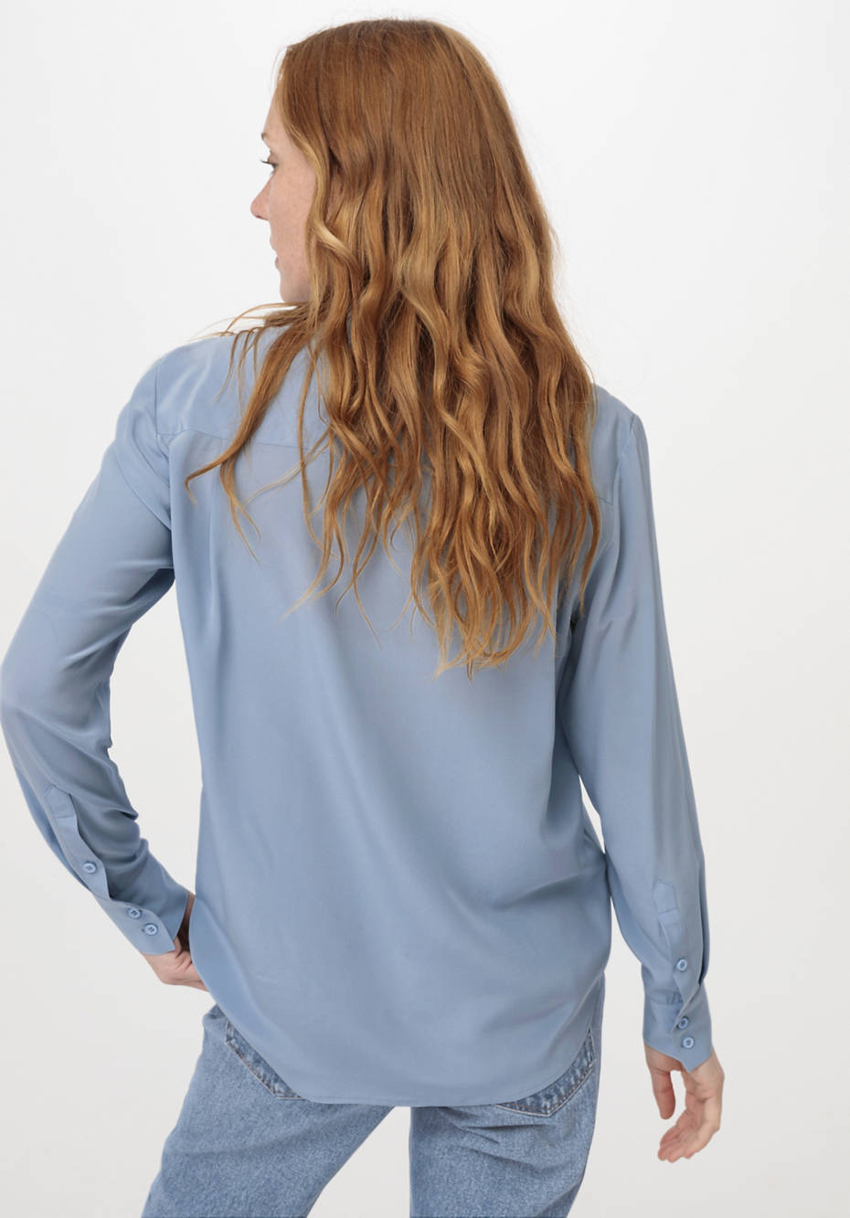 Bluse aus reiner Seide