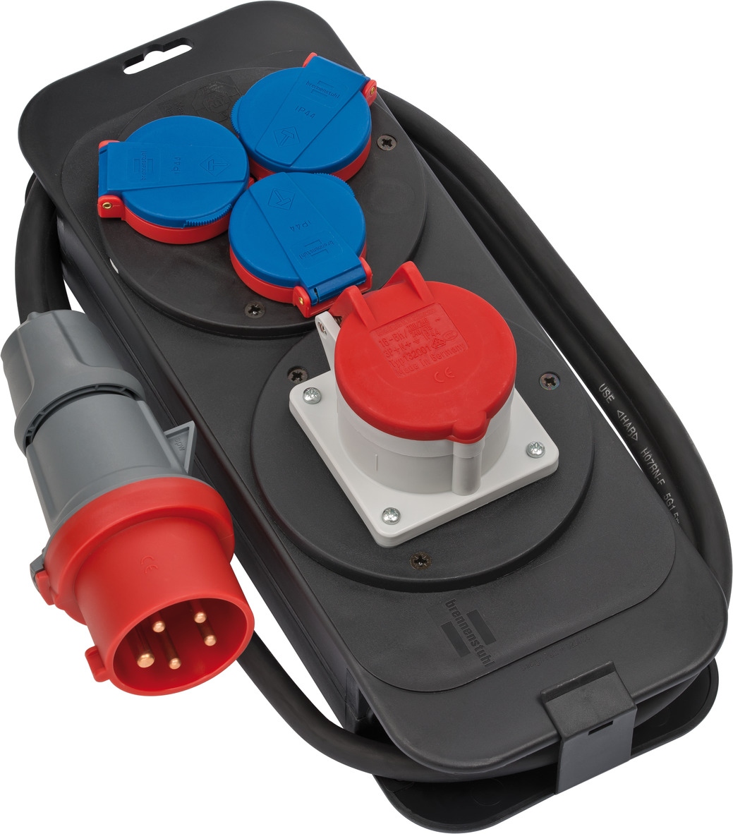 Brennenstuhl 1151600020 Strømfordeler 16A 2m kabel for veggmontering IP44