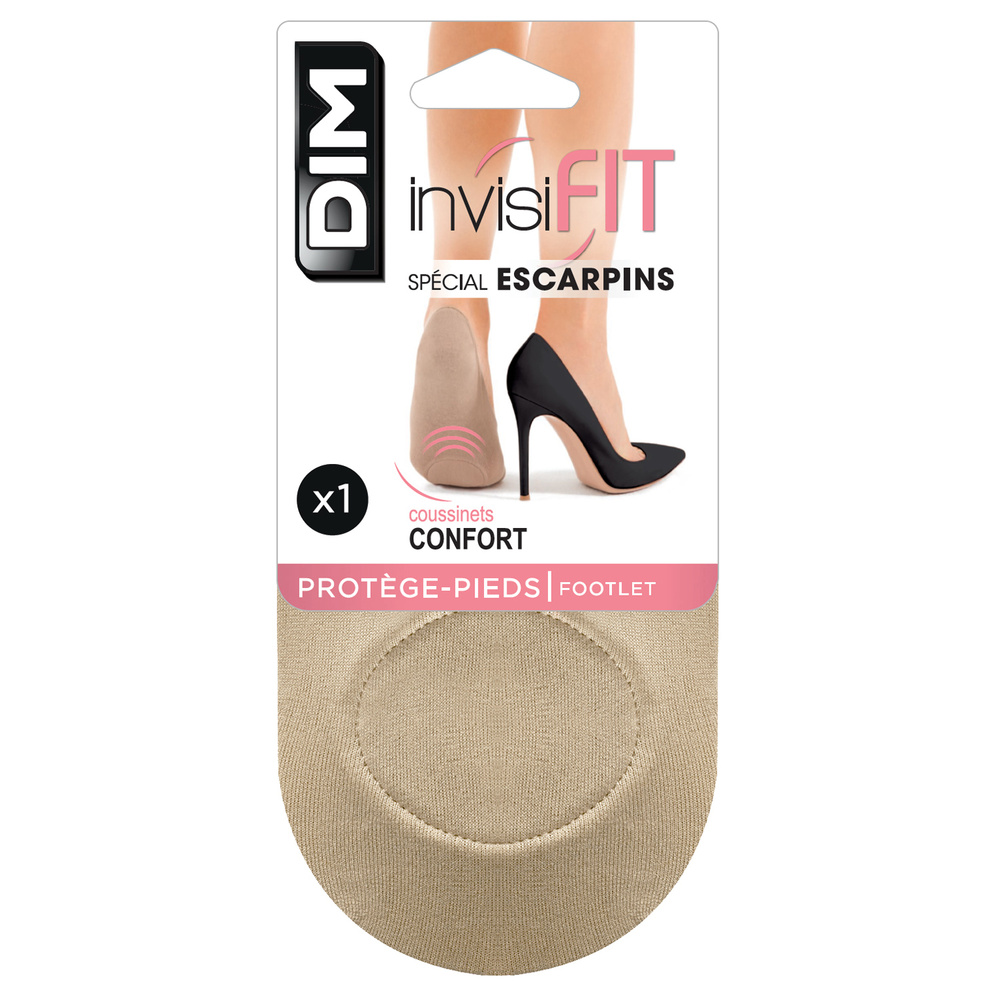DIM Protège-pieds Invisifit Spécial Escarpins Naturel Protège-pieds