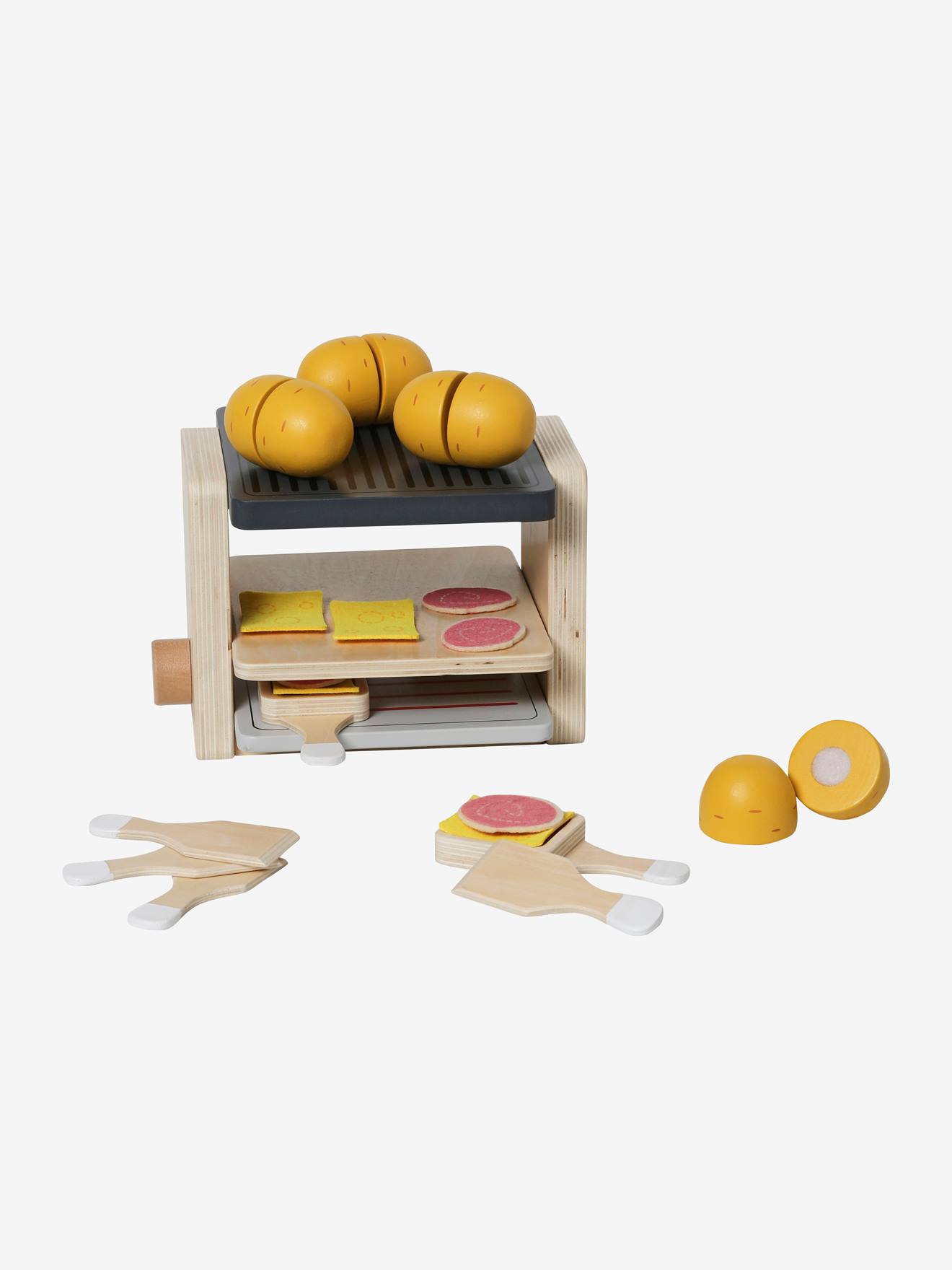Vertbaudet Raclette-Spiel, Holz FSC - mehrfarbig