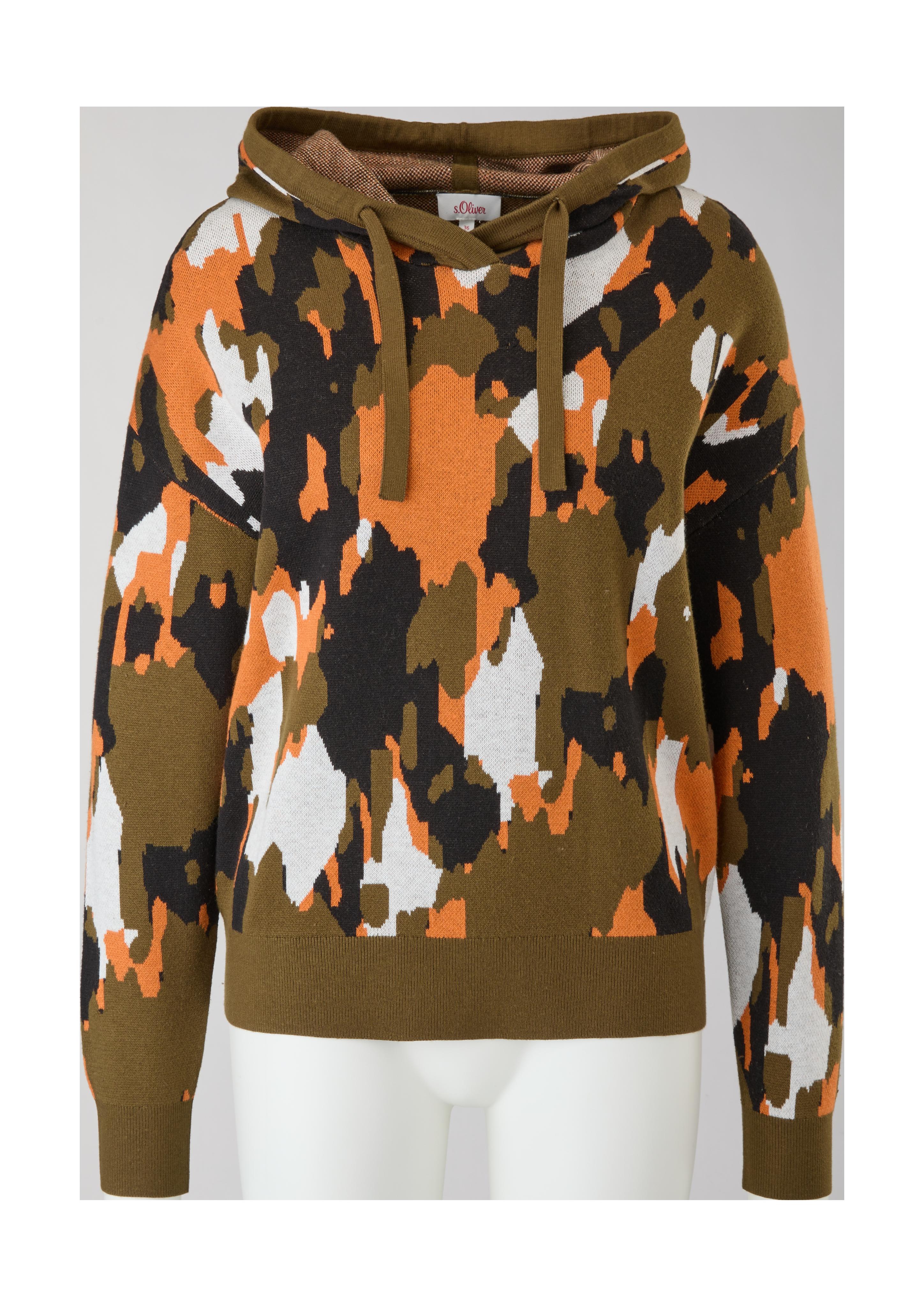 Kapuzenpullover aus Viskosemix  2121108-77X0