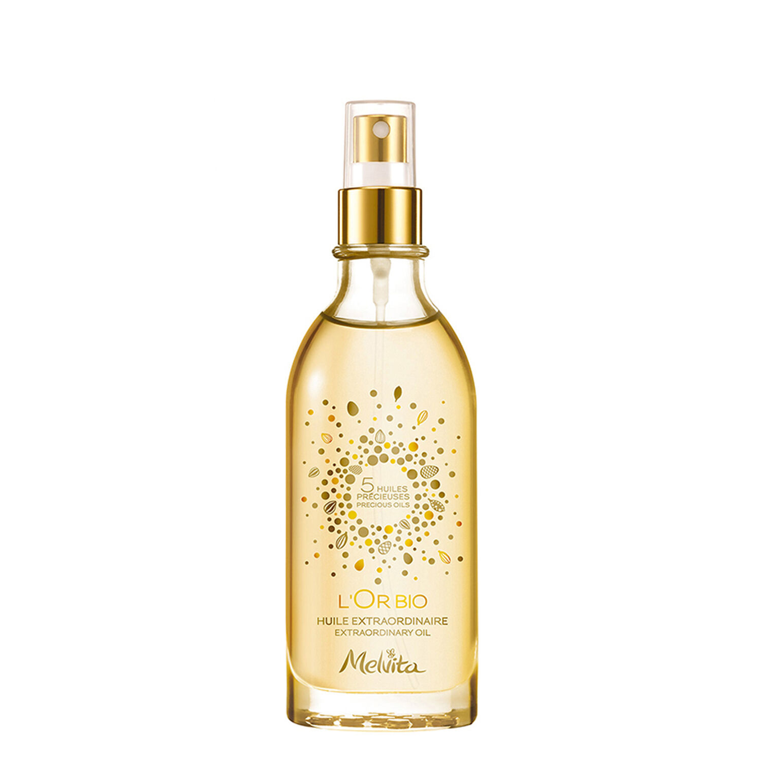 Melvita Huile Extraordinaire L'Or Bio Visage, Corps et Cheveux