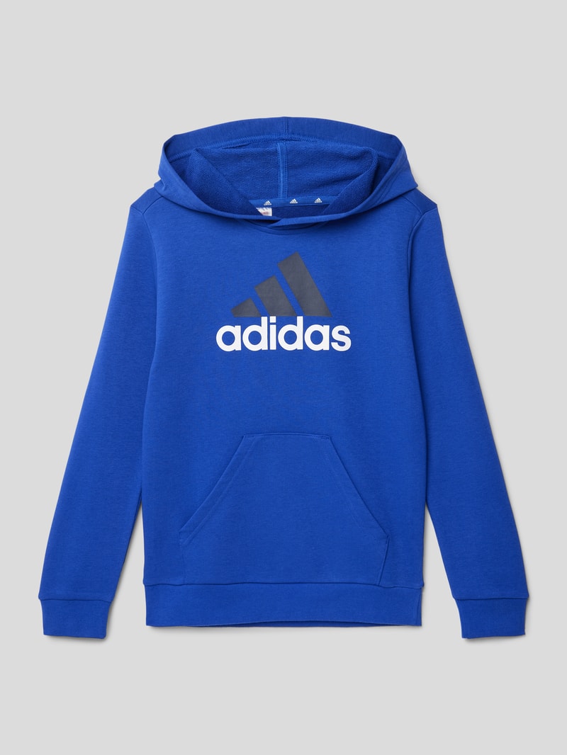 Hoodie mit Känguru-Tasche in royalblau
