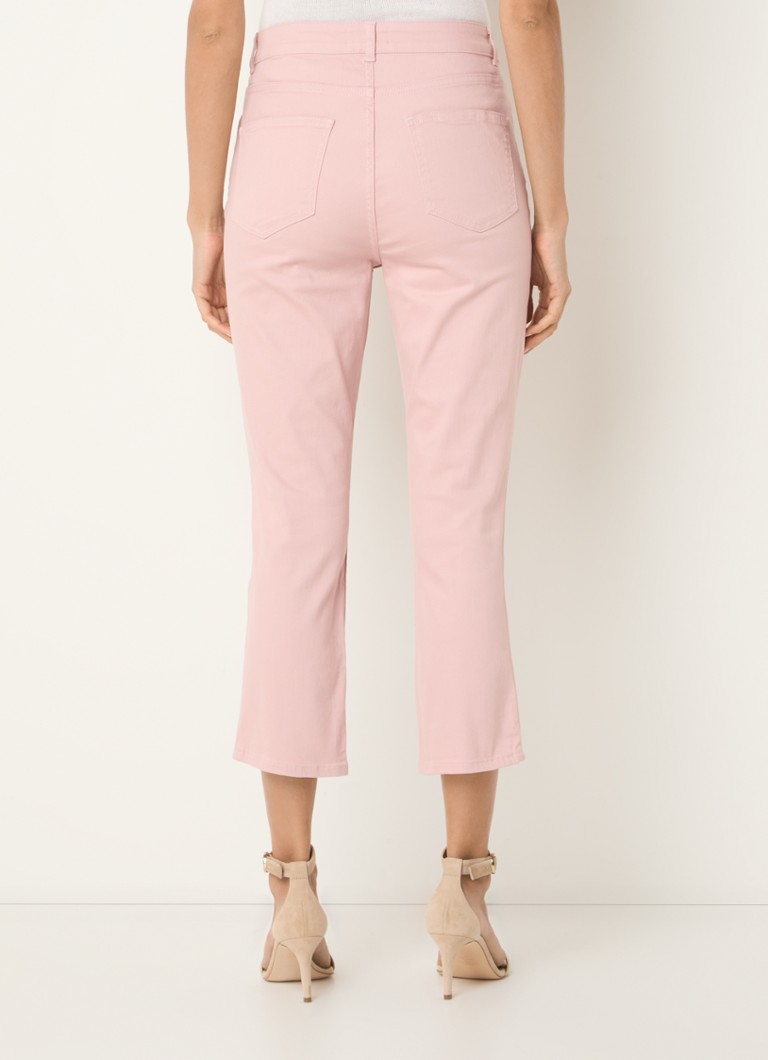 Calça jeans cropped de cintura alta e modelagem afunilada Phase Eight Lindsey com lavagem colorida