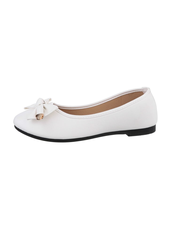 Ital-Design Ballerina in Weiß günstig kaufen