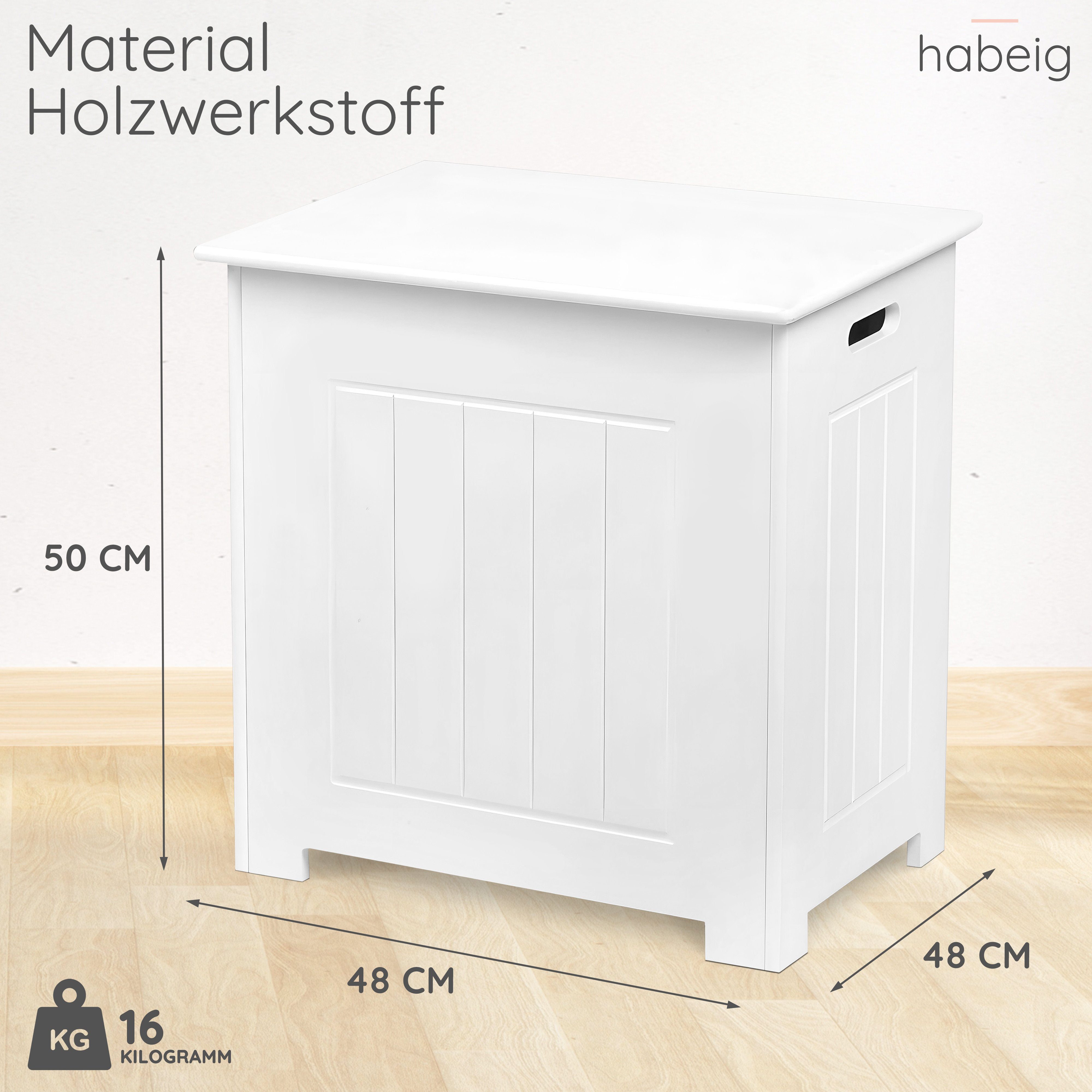 habeig Wäschebox Wäschetruhe Weiss Wäschebox Wäschesack Wäschekiste Wäschekorb