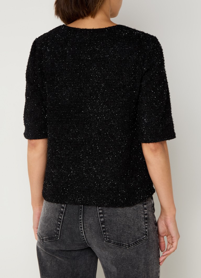 Taifun Paksu neulepusero glitterillä