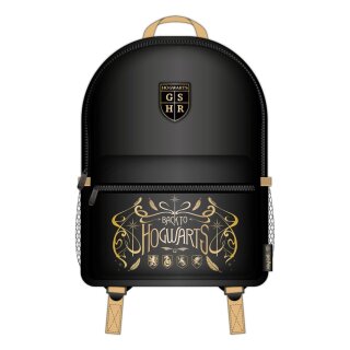 Harry Potter Rucksack Schwarz & Beige Hogwarts