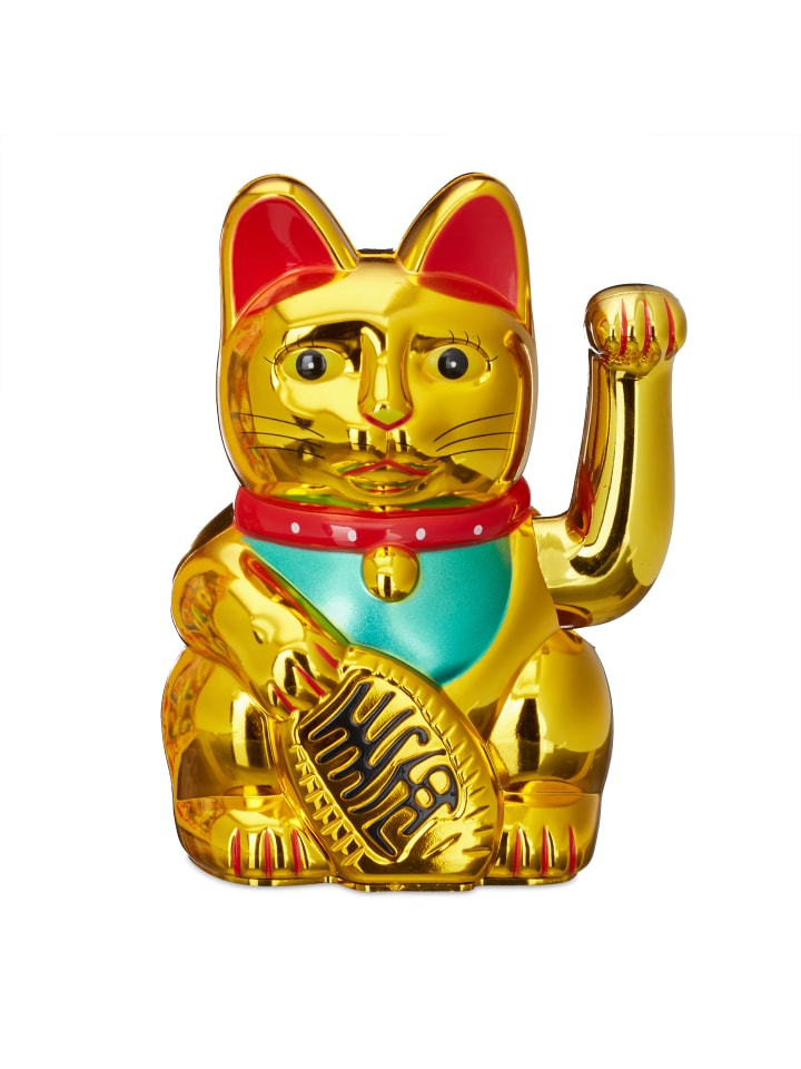 relaxdays Winkekatze in Gold - (H)16 cm günstig kaufen onesize