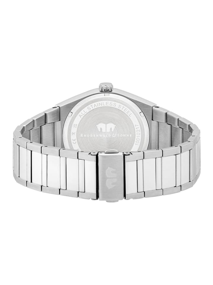 Rhodenwald & Söhne Herren Multifunktionsuhr silber Edelstahl silber in silber günstig kaufen 20 cm