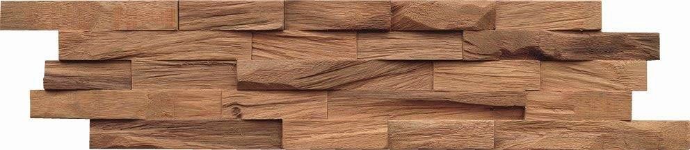 Wandpaneel Indo Echtholzpaneel Beachwood, BxL: 15x61 cm, 0,106 qm, (Packung, 10-tlg) schallreduzierende Wandverkleidung mit 3D-Effekt