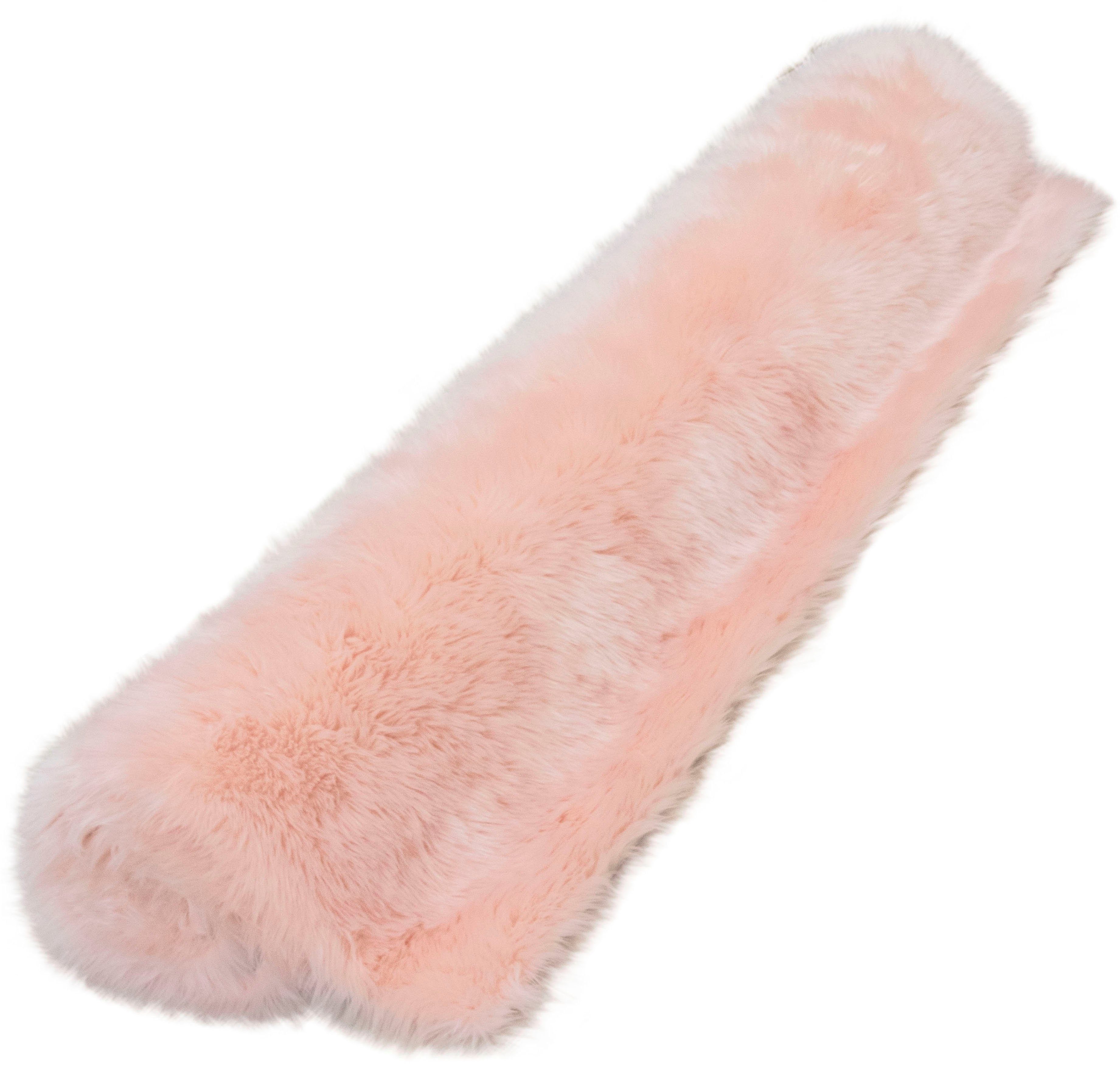 Hochflor-Läufer Dena Teppiche, Home affaire, rechteckig, Höhe: 60 mm, Kunstfell, weich, Uni-Farben, Wohnzimmer, Schlafzimmer, Esszimmer