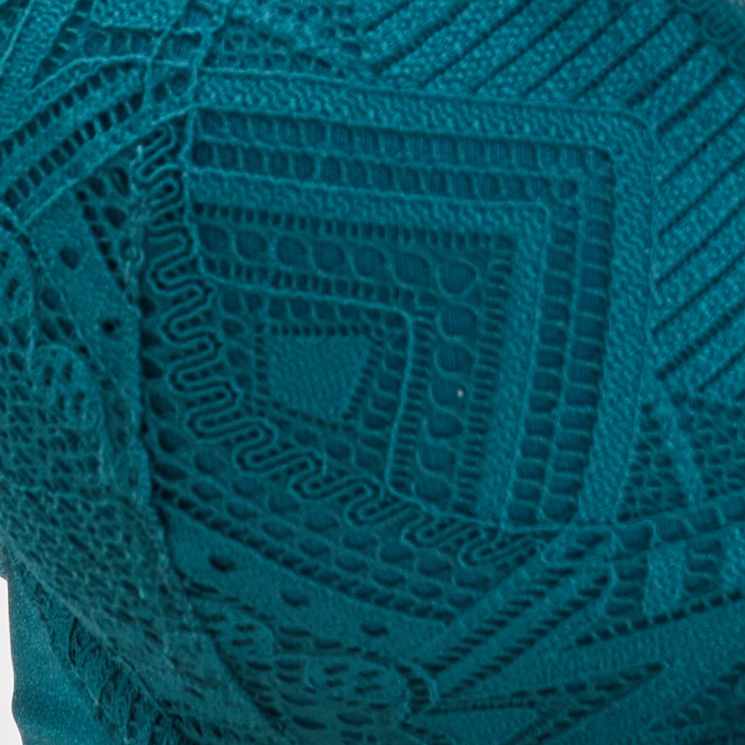 Soutien-gorge foulard dentelle à coques bleu canard femme | La Halle