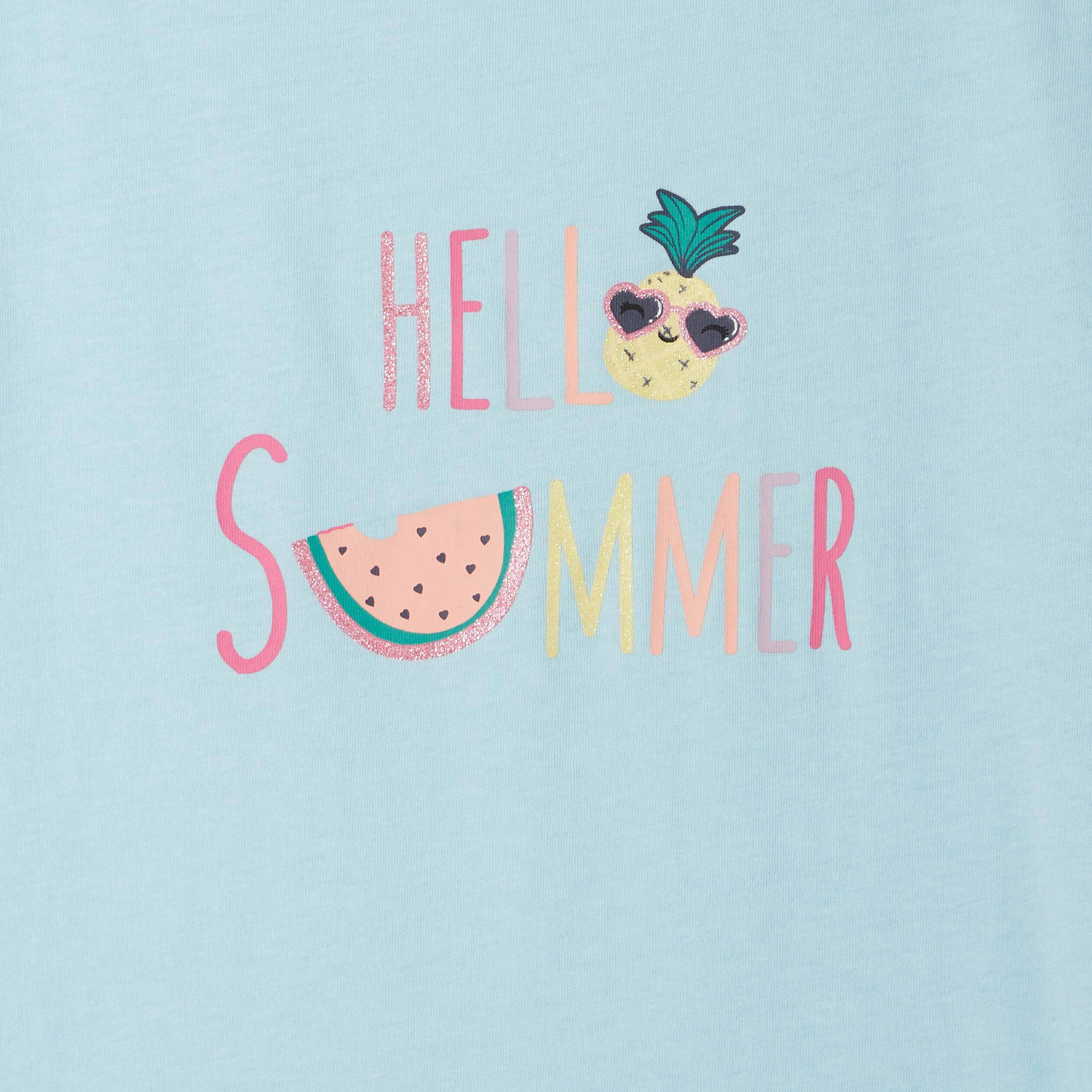Ensemble pyjama bleu turquoise fille | La Halle