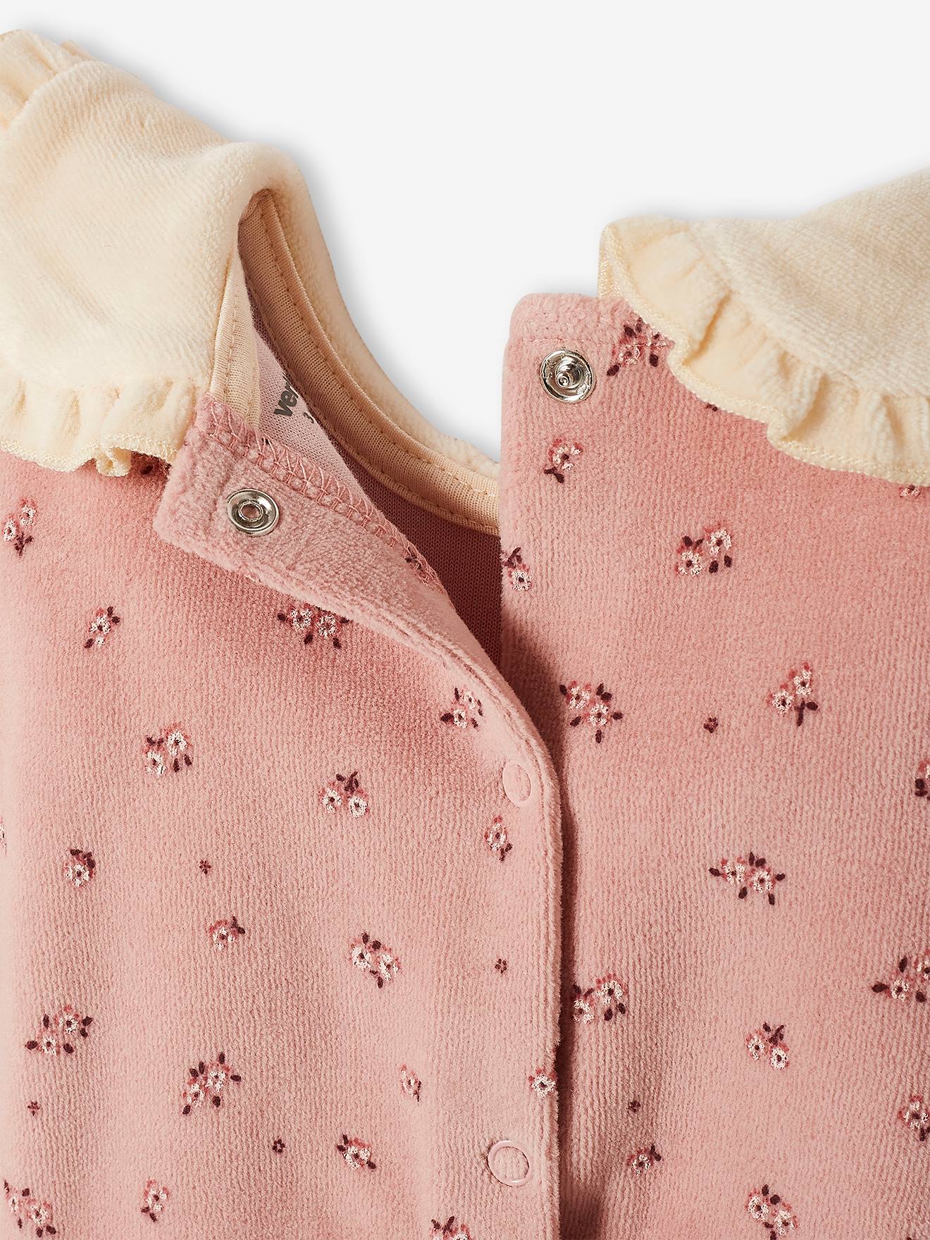 Vertbaudet 2er-Pack Mädchen Baby Strampler, Oeko-Tex - pfirsich