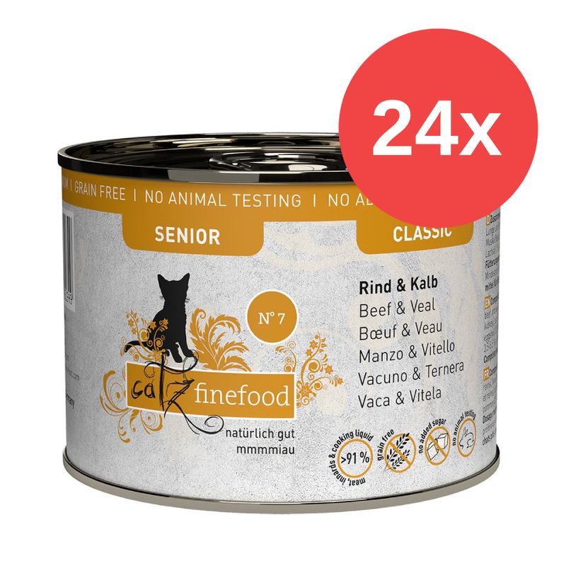 Sparpaket catz finefood Senior 24 x 200 g zu TOP-Preisen | bitiba