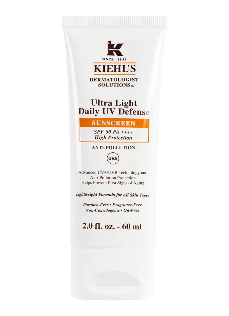 Kiehl's Ultra Light Daily UV Defense SPF 50 PA++++ - Sejai - zonnebrand