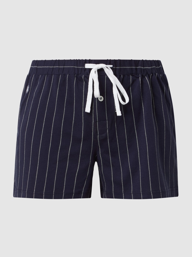 Pyjamahose mit Streifenmuster in dunkelblau