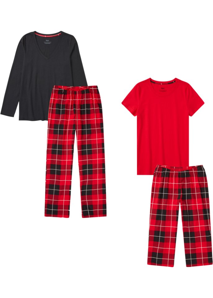 Pyjama und Capri Pyjama (4-tlg. Set)
