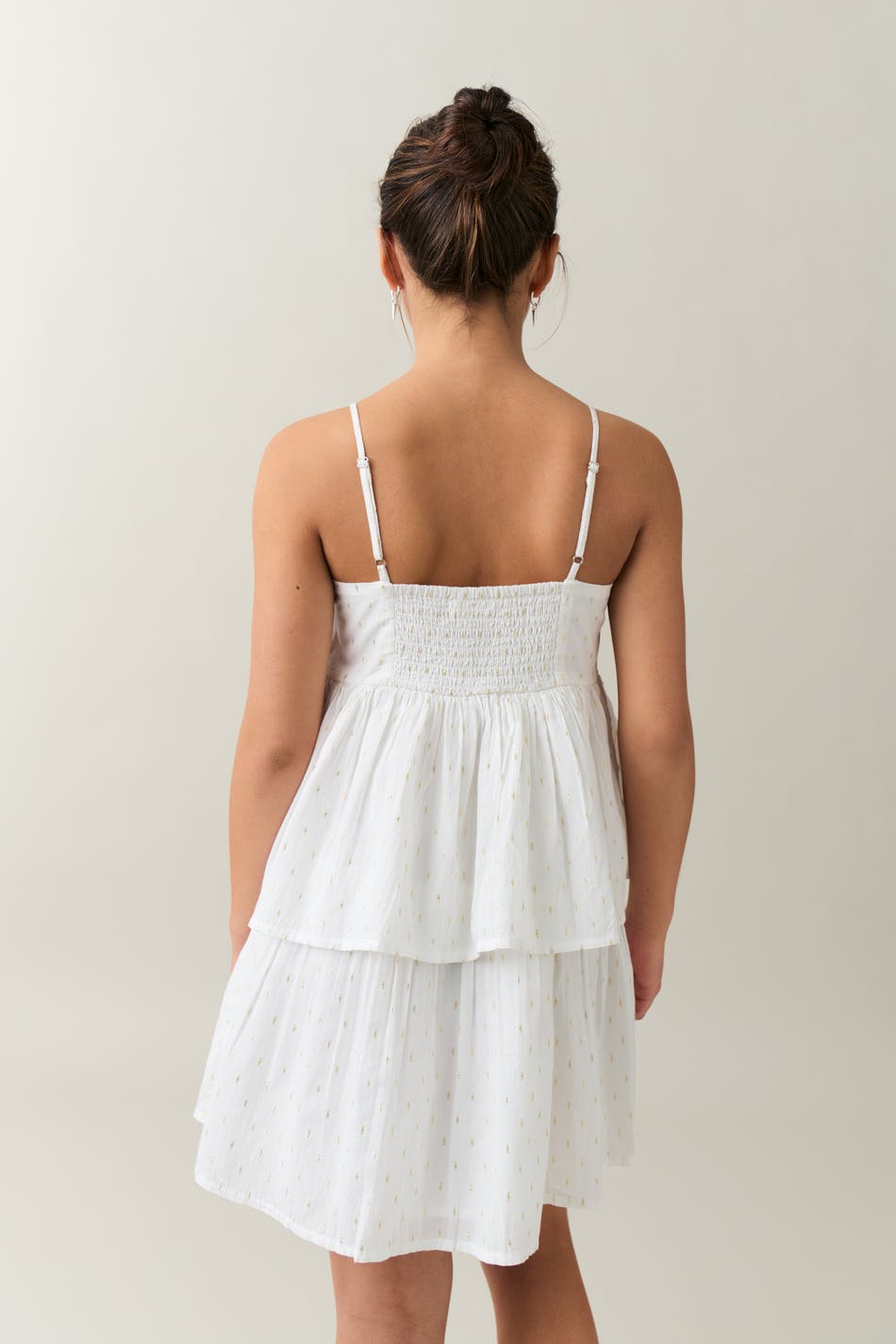 Y lurex frill dress