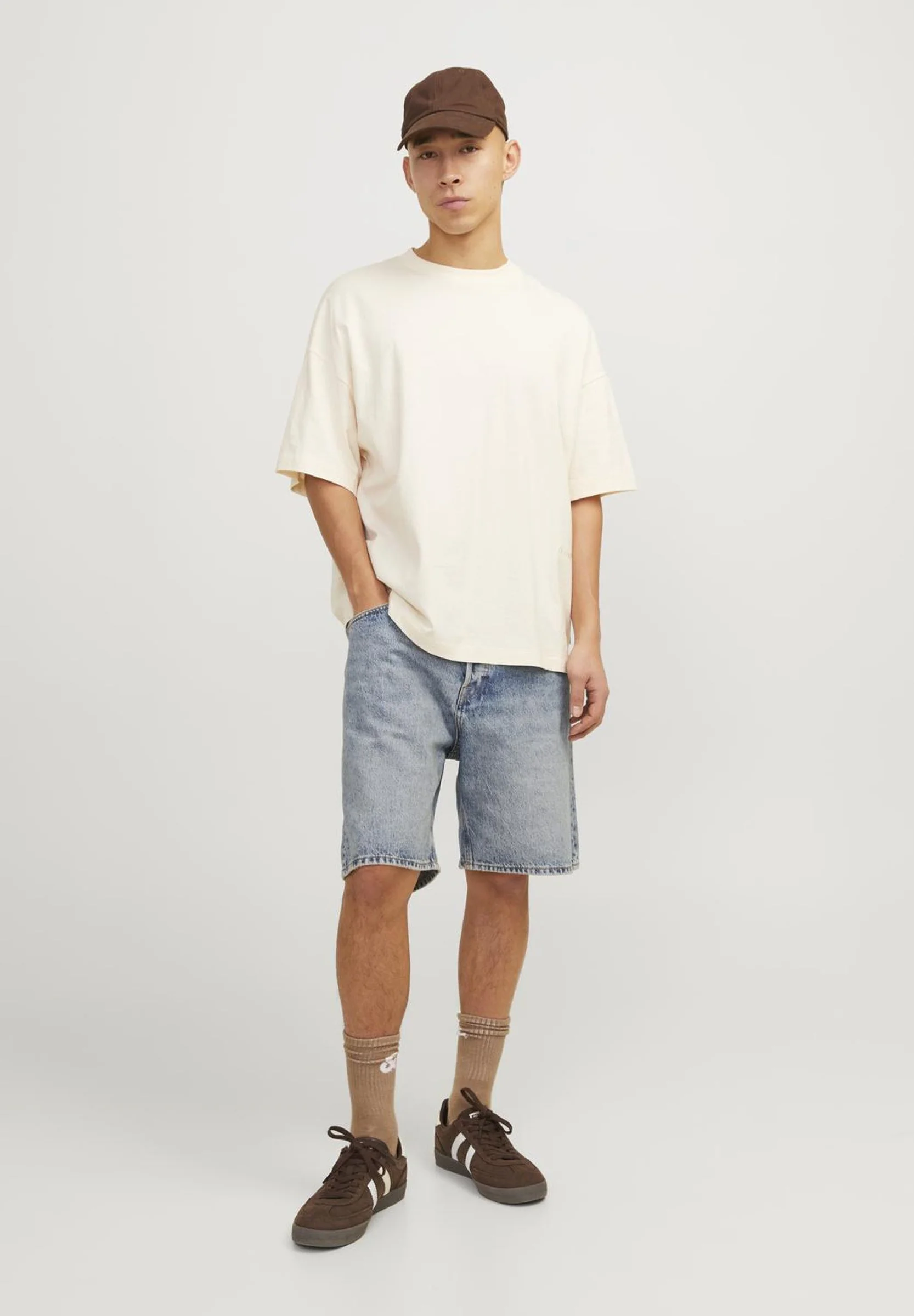 Jack & Jones ITONY ORIGINAL - Pantalones cortos vaqueros