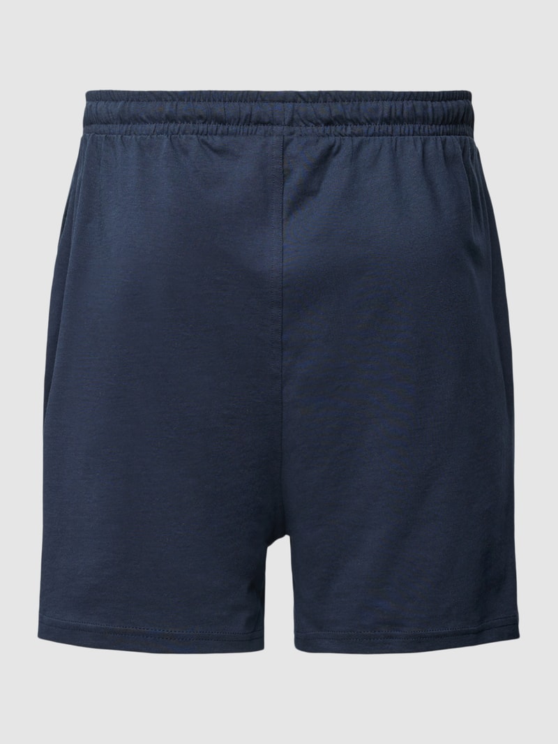 Pyjama-Shorts mit elastischem Bund in dunkelblau
