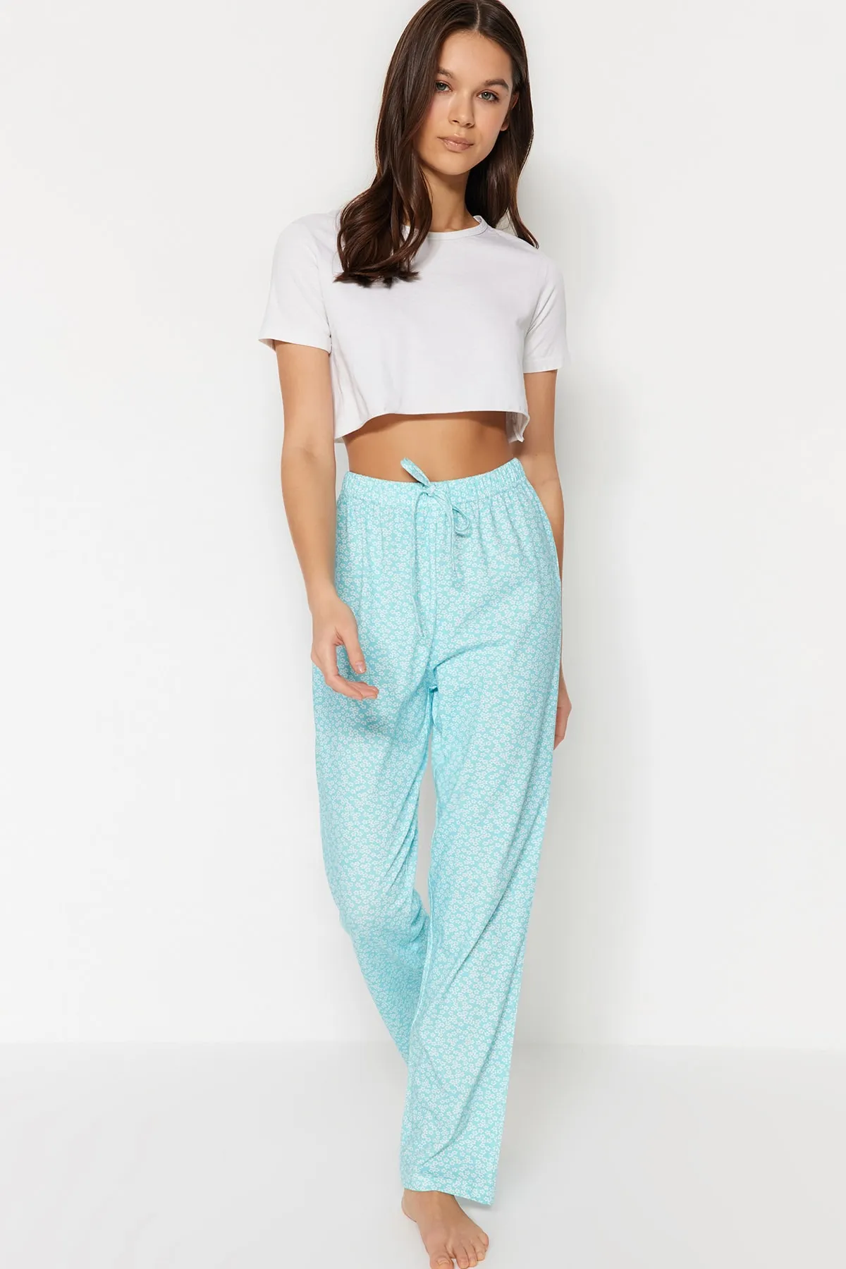 Trendyol Collection  Pyjamahose - Blau - Straight