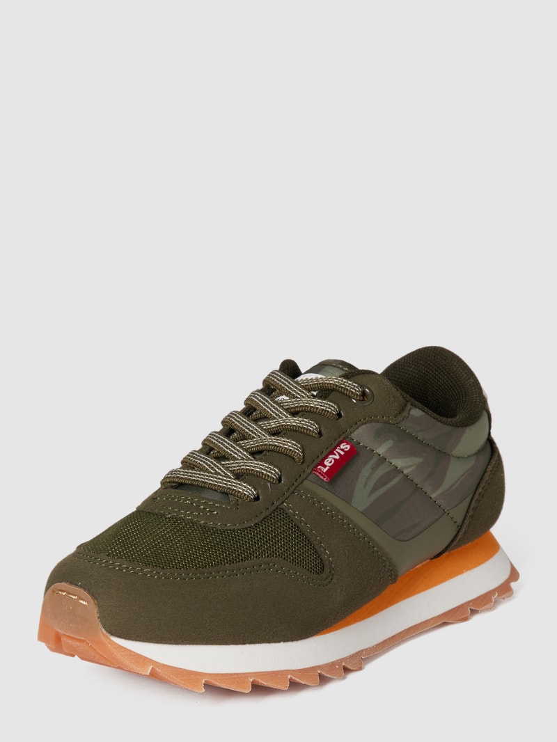 Sneaker mit grafischem Muster Modell 'ALEX S' in khaki