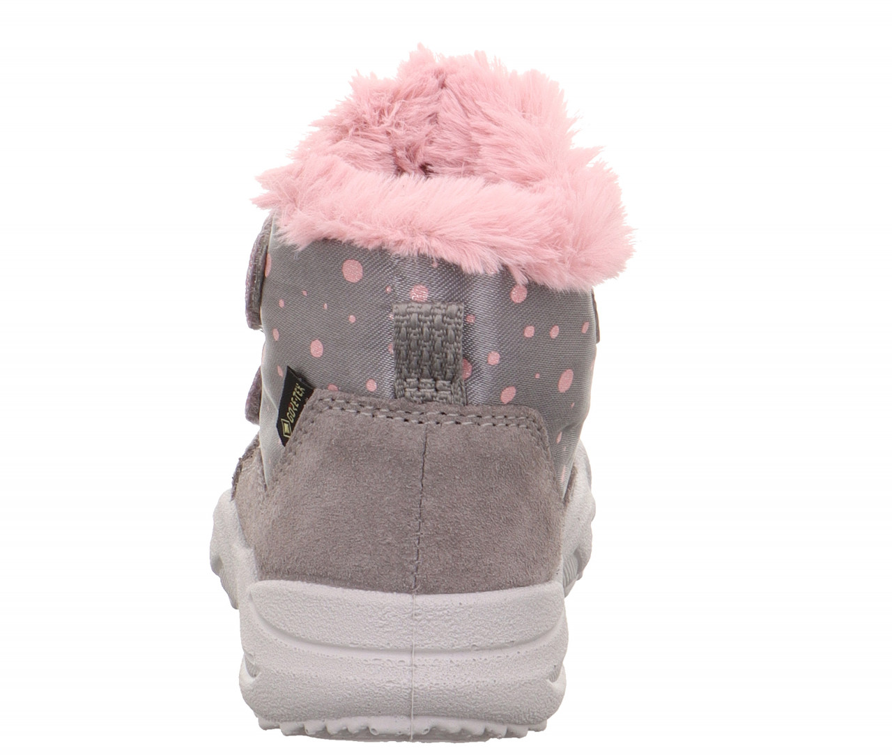 GLACIER - Grau/Rosa Boots mit Klettverschluss