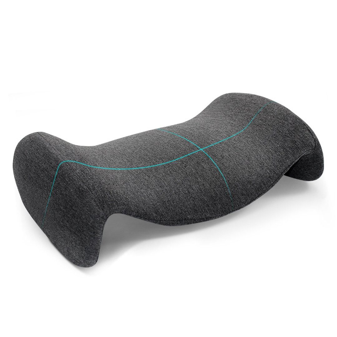 SCOHOME Stützkissen Lendenkissen Orthopädisches Lendenkissen aus Memory-Schaum, zur Linderung von Schmerzen im unteren Rücken, 1-tlg., ergonomisches Design, für Lendenwirbelbett, Sofa, Stuhl, Auto und Bürostuhl
