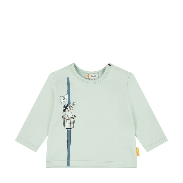 T-Shirt langarm, hellgrün für Jungs