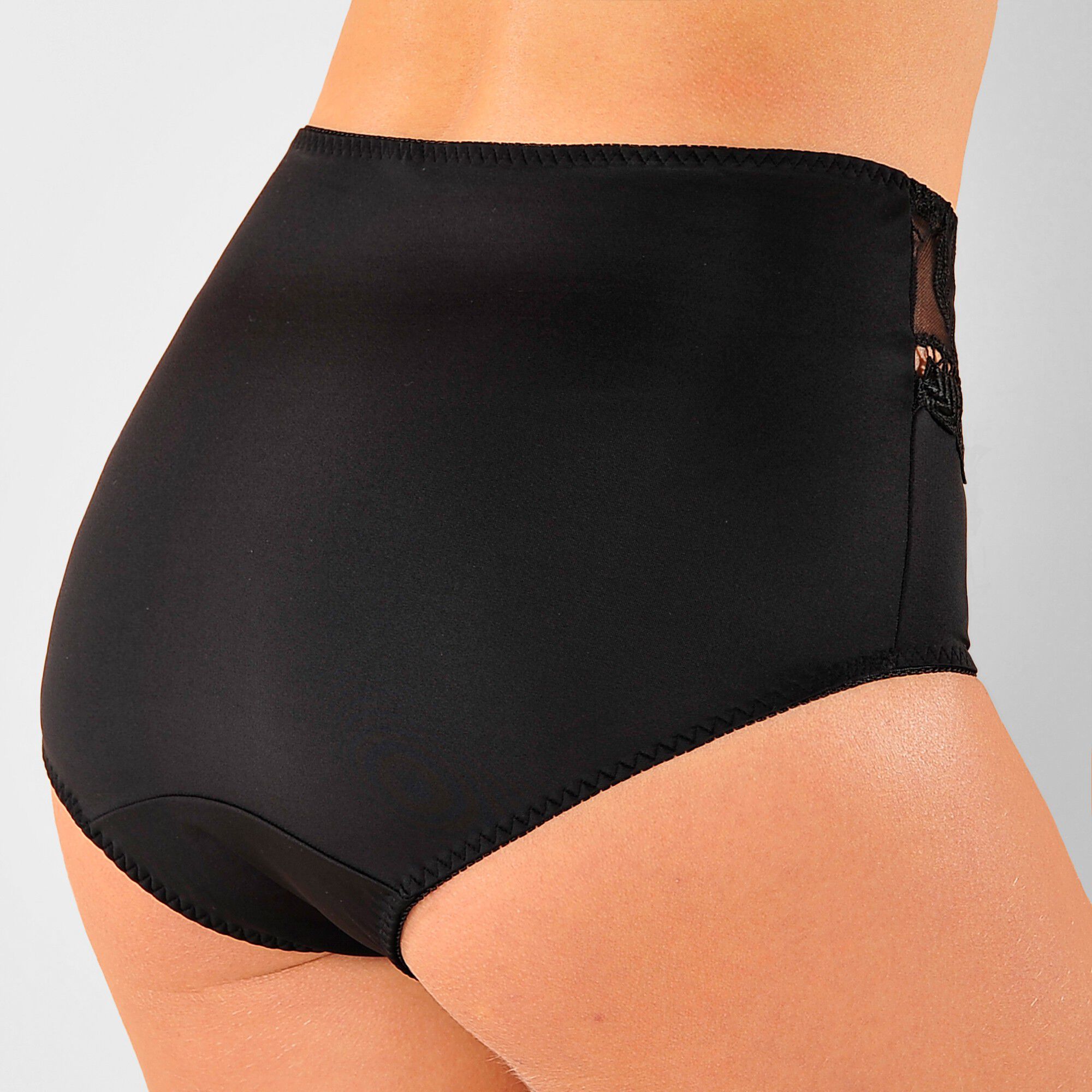 Gainette microfibre et guipure Rima