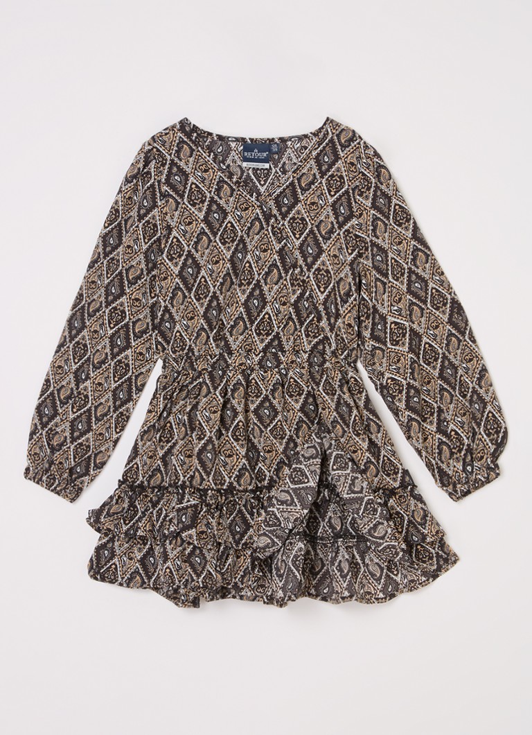 Retour Jeans  Ginger tuniekjurk met paisley dessin