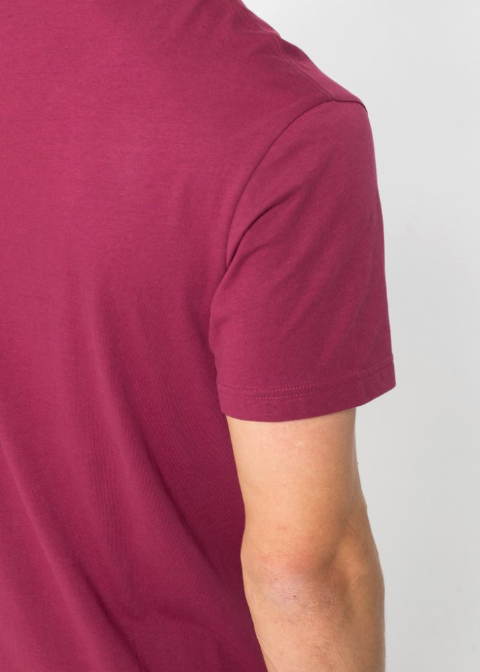 T-Shirt mit V-Ausschnitt (3er Pack)