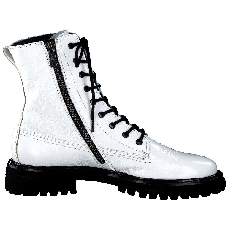 PAUL GREEN Schnür-Stiefeletten weiss