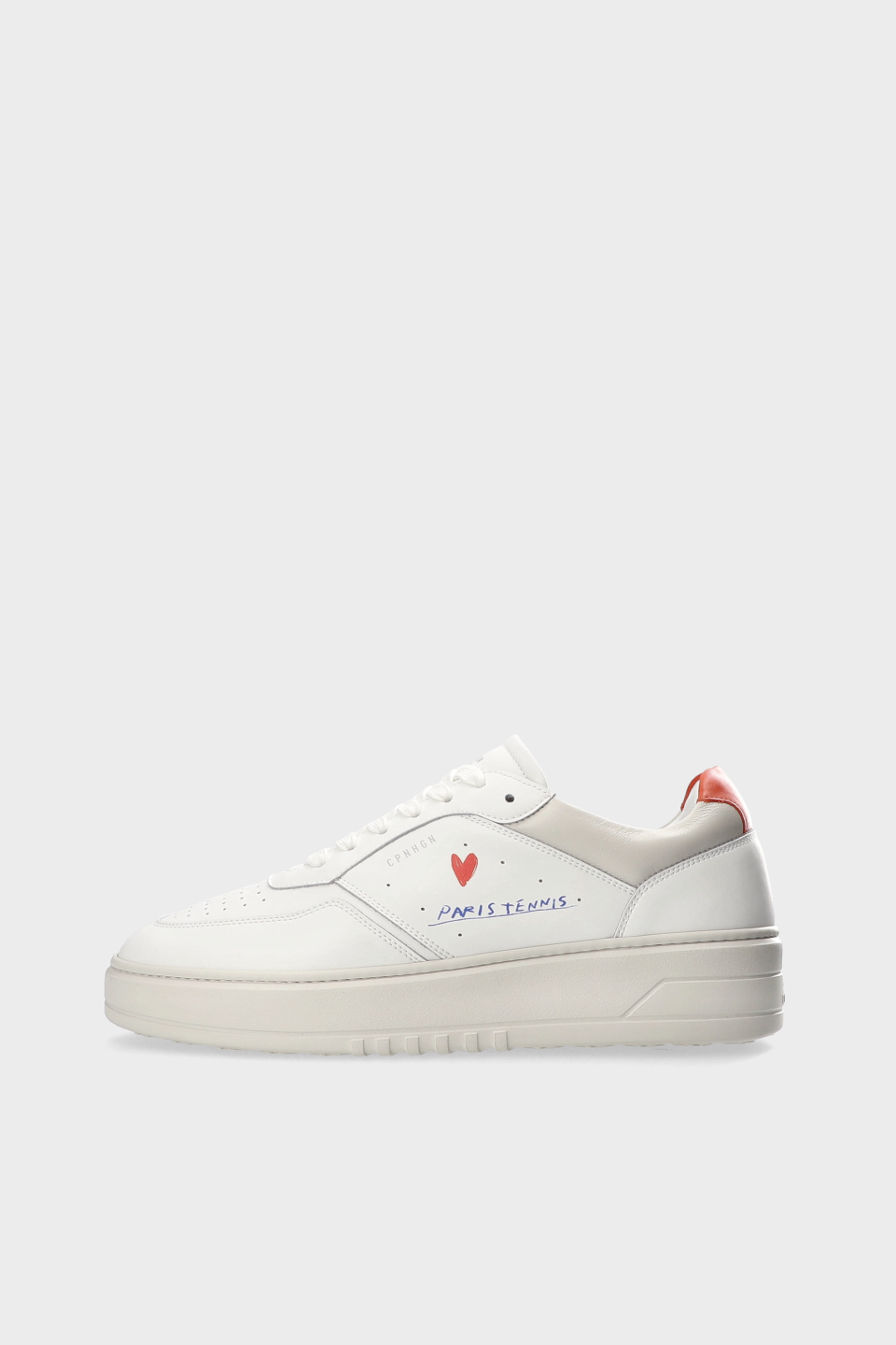 CPH PARIS M - leather - white/orange
